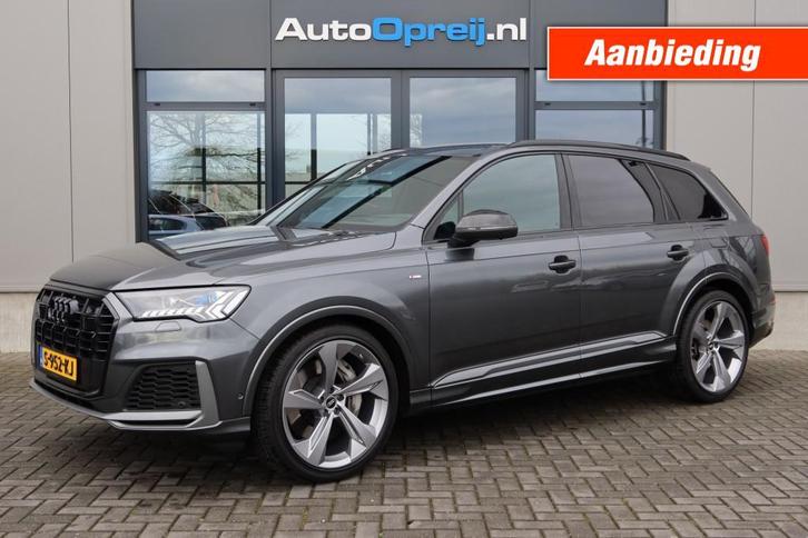 Audi Q7  55 TFSI e Quattro S-Line Head-up display, Trekhaak, Auto's, Audi, Bedrijf, Q7, 4x4, ABS, Adaptive Cruise Control, Airbags