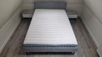 IKEA SLATTUM bed met VALEVÅG matras (140x200) 6 maande oud, Huis en Inrichting, Slaapkamer | Bedden, Ophalen, Wit, 140 cm, 200 cm