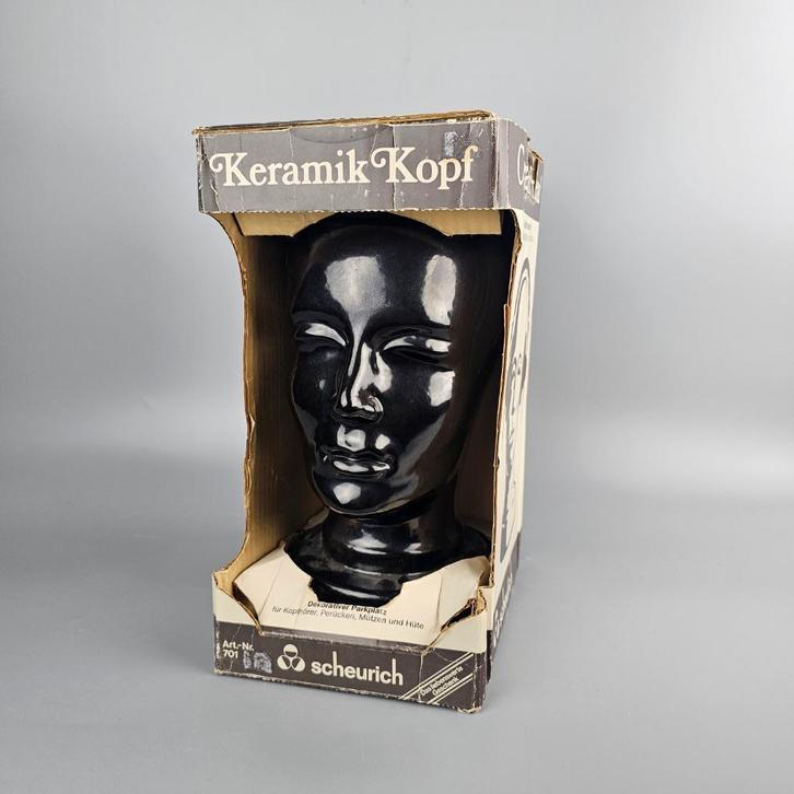 West-Duitse Fat Lava mannequin hoofd Keramik Kopf Scheurich, Antiek en Kunst, Antiek | Keramiek en Aardewerk, Ophalen of Verzenden