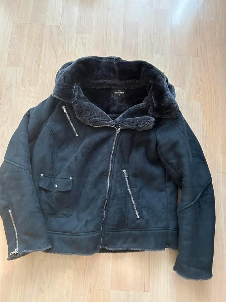 Blauw suède jack, Kleding | Heren, Jassen | Winter, Zo goed als nieuw, Maat 52/54 (L), Blauw, Ophalen