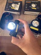 2x Nieuwe Oplaadbare headlampen, Verlichtingsset, Nieuw, Ophalen of Verzenden, Oplaadbaar