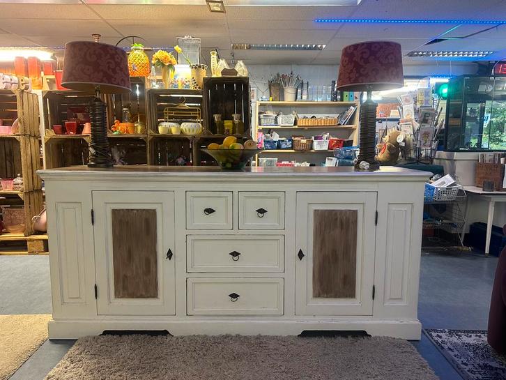 Dressoir landelijk 190x85x48cm, Huis en Inrichting, Kasten | Dressoirs, Zo goed als nieuw, 25 tot 50 cm, Ophalen