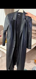 Leer trenchcoat, Ophalen of Verzenden, Jasje, Maat 34 (XS) of kleiner, Gedragen
