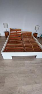 2-persoons bed 160x200 met lattenbodems, Huis en Inrichting, Ophalen, Tweepersoons, 200 cm, 160 cm