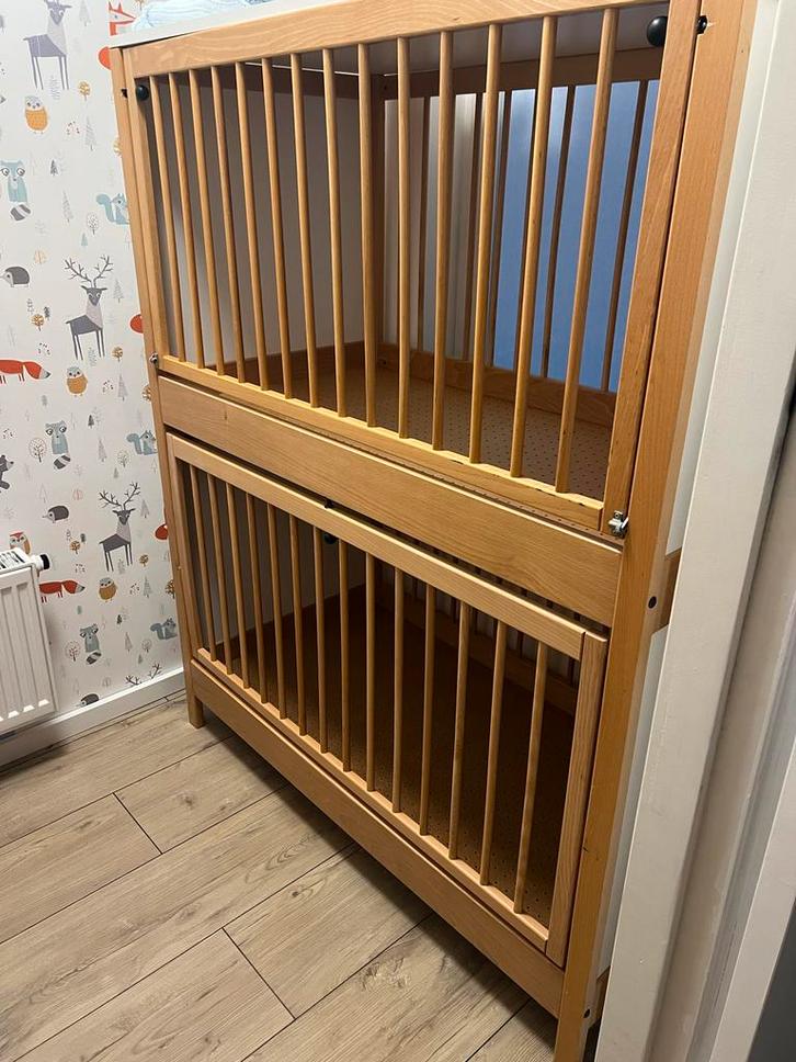 Kinderbedjes duo merk: Schilte, Kinderen en Baby's, Babywiegjes en Ledikanten, Gebruikt, Ledikant, Ophalen