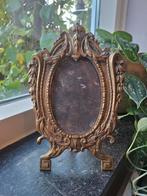 Antieke Messing Fotolijst Desposé D.L. nr. 9, Minder dan 50 cm, Gebruikt, Metaal of Aluminium, Ophalen of Verzenden