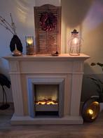 Elektrische haard met schouw, Huis en Inrichting, Haarden, Ophalen, Zo goed als nieuw, Vrijstaande haard, Elektrische haard