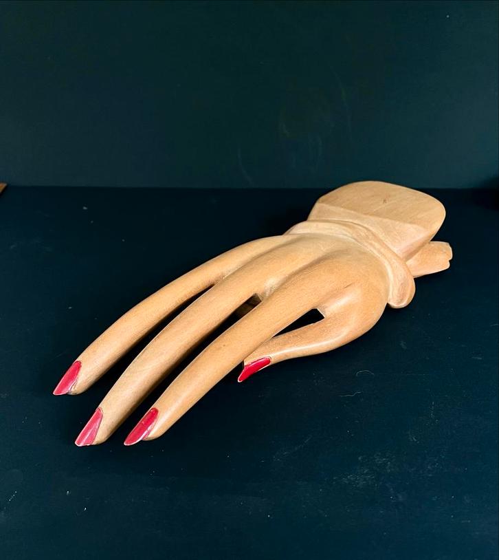 Houten Hand voor juwelen display mannequin hand, Antiek en Kunst, Kunst | Beelden en Houtsnijwerken, Ophalen of Verzenden