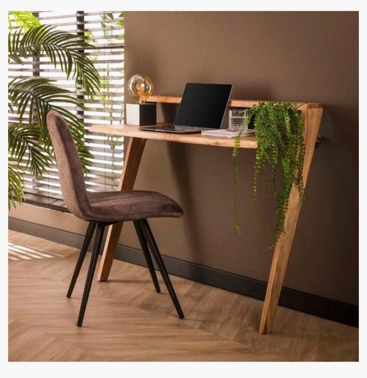 Bureau of side table, acacia hout., Huis en Inrichting, Bureaus, Zo goed als nieuw, Ophalen