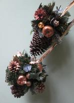 Kerst Hangers 2 Grote Dennenappels Goud Deco Kunst Groen, Ophalen of Verzenden, Nieuw