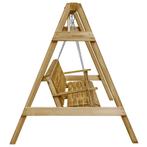 Schommelbank 205x150x157 cm geïmpregneerd grenenhout, Verzenden, Nieuw