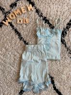 pyjama setje topje, kort broekje mint groen XL, Kleding | Dames, Ophalen of Verzenden, Gedragen, Maat 46/48 (XL) of groter
