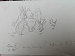 Winnie de Pooh - Schets - Repr van Ilustr, Verzamelen, Ophalen of Verzenden, 1960 tot 1980, Ongelopen, Overige thema's