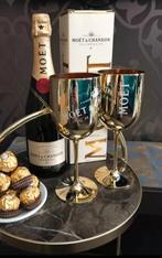 Gouden champagne glazen van MOËT & CHANDON ‼️, Verzamelen, Glas en Borrelglaasjes, Nieuw, Ophalen of Verzenden