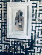 Mooie oosterse spiegel, Huis en Inrichting, Woonaccessoires | Spiegels, Minder dan 100 cm, Rechthoekig, Ophalen of Verzenden