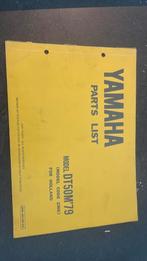 Yamaha DT 50 parts list, Ophalen of Verzenden, Zo goed als nieuw, Trein