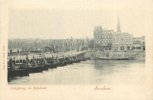 (387-047-017) Arnhem Schipbrug en Rijnkade, Verzamelen, Ansichtkaarten | Nederland, Gelderland, Voor 1920, Verzenden