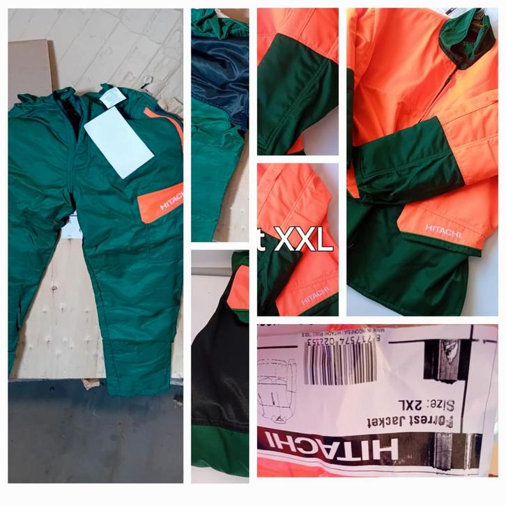 Hitachi Zaagbroek + Zaagjas XXL - Nieuw!, Tuin en Terras, Werkkleding, Ophalen of Verzenden