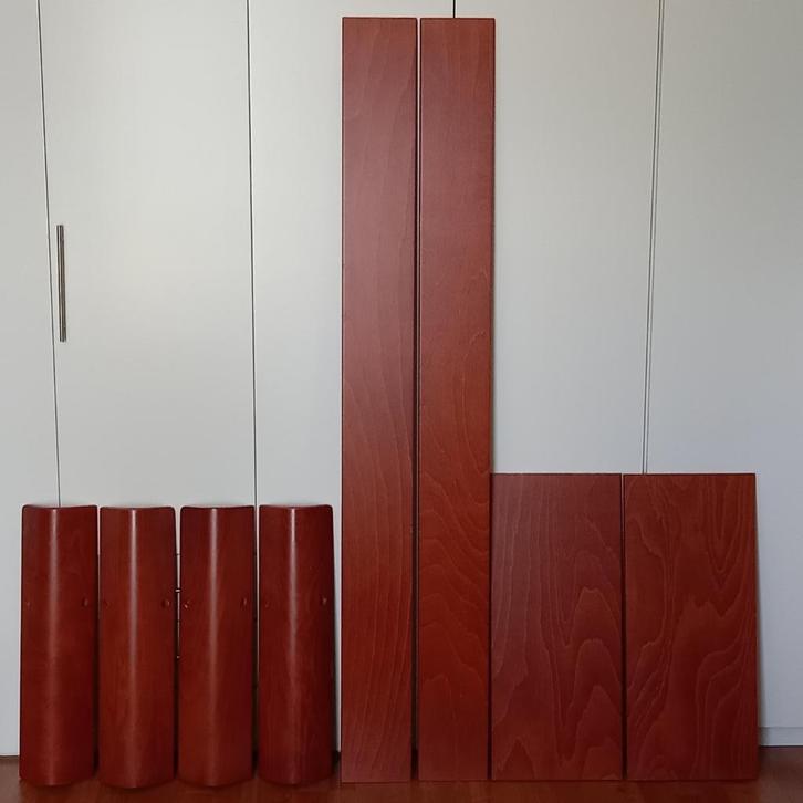 Auping Auronde Bedframe 90*190 cm, kersen, extra hoge poten, Huis en Inrichting, Slaapkamer | Bedden, Gebruikt, Eenpersoons, 90 cm