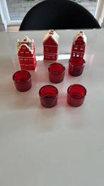 Drie huisjes en theelichtjes € 5, Ophalen, Zo goed als nieuw, Poppenhuis