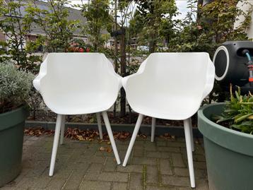 Nieuw, hartman kuipstoelen sofie tuin stoel 2x wit  beschikbaar voor biedingen