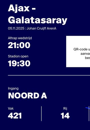 Ajax - Galatasaray beschikbaar voor biedingen