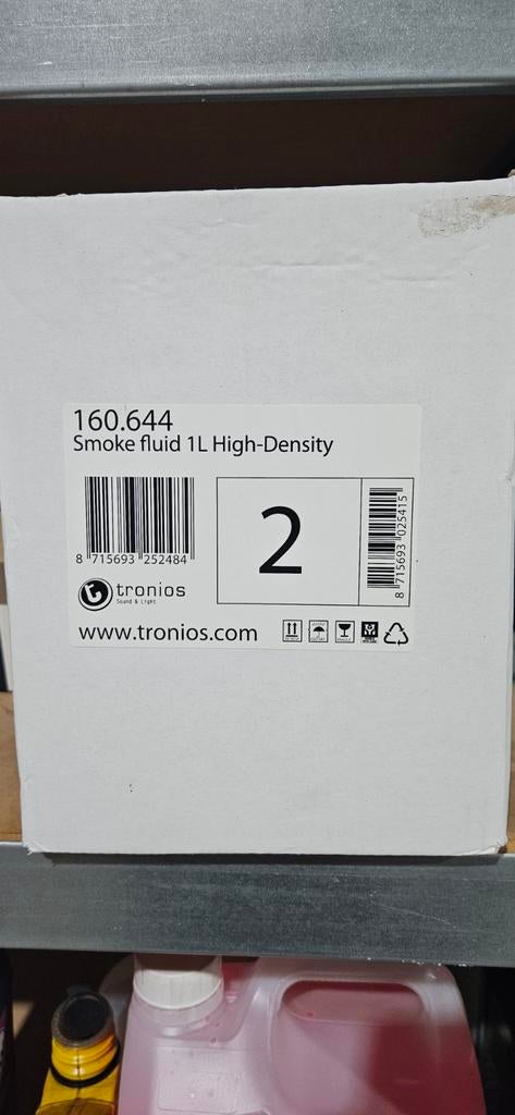 Rookvloeistof 1 liter - 2 stuks, Muziek en Instrumenten, Licht en Laser, Ophalen of Verzenden, Nieuw, Rookmachine