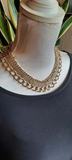 Vintage goldtone  collier,Cleopatra jaren 70, Sieraden, Tassen en Uiterlijk, Kettingen