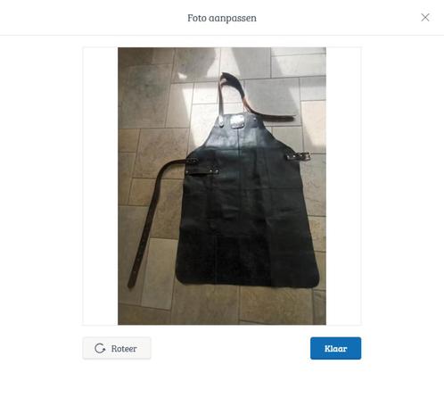 Dragon knight zwart lederen BBQ schort keukenschort, Huis en Inrichting, Keuken | Textiel, Zo goed als nieuw, Schort, Zwart, Ophalen of Verzenden