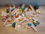 Hout houten treinset spoor treinspoor rails treinrails, Kinderen en Baby's, Speelgoed | Houten speelgoed, Ophalen of Verzenden