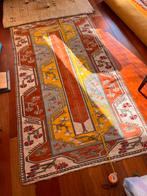 Vintage retro 70s tapijt kleed wol jaren 70 kleurrijk folk, Ophalen, Gebruikt, Rechthoekig, 100 tot 150 cm