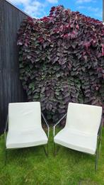 Harvink Oscar stoelen wit leer, Huis en Inrichting, Ophalen, Gebruikt, Twee, Wit