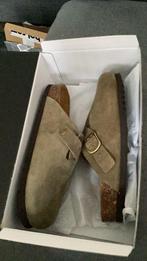Scholl Fae New Suede Khaki Instappers Dames slippers mt 41, Scholl, Overige kleuren, Nieuw, Ophalen