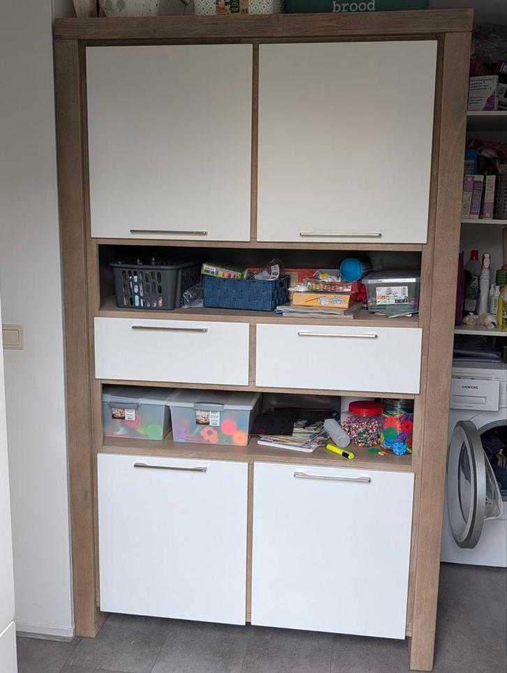 Mooie, zware kwaliteitskast 1.20 x 2.00 mtr, Huis en Inrichting, Kasten | Roldeurkasten en Archiefkasten, Zo goed als nieuw, Minder dan 100 cm