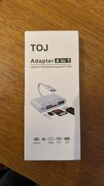 Adapter 4 in 1 voor iPhone (niet usb-c), Telecommunicatie, Nieuw, Apple iPhone, Ophalen of Verzenden