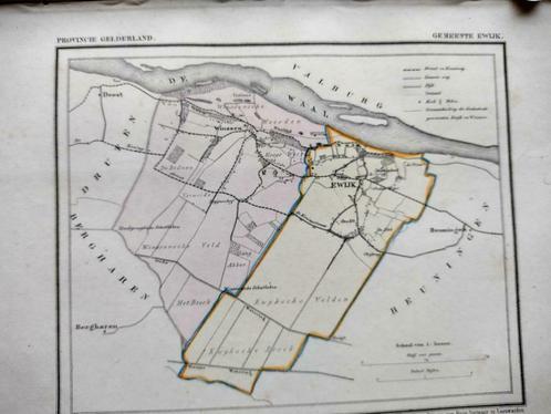 077 / Ewijk / Winssen  Litho 1867 Kuyper GLD, Antiek en Kunst, Kunst | Litho's en Zeefdrukken, Ophalen of Verzenden