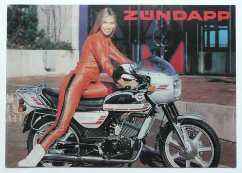 Zündapp Folder 1982 A3 form./ 20 blz. nieuwstaat, Fietsen en Brommers, Handleidingen en Instructieboekjes, Zo goed als nieuw, Verzenden