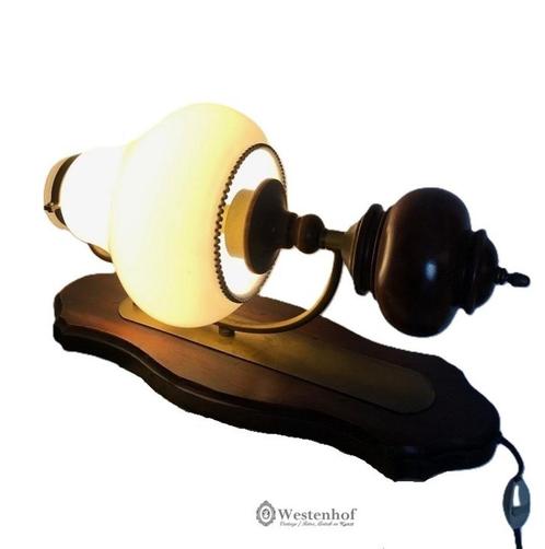 Groot brocante olielamp - wandlamp - elektrische olie lamp, Huis en Inrichting, Lampen | Wandlampen, Gebruikt, Overige materialen