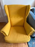 Ikea strandmon fauteuil geel, Ophalen, Gebruikt, 75 tot 100 cm, Stof