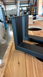 Salontafel onderstellen zwart staal, Ophalen, Zo goed als nieuw, Rond, 50 tot 100 cm