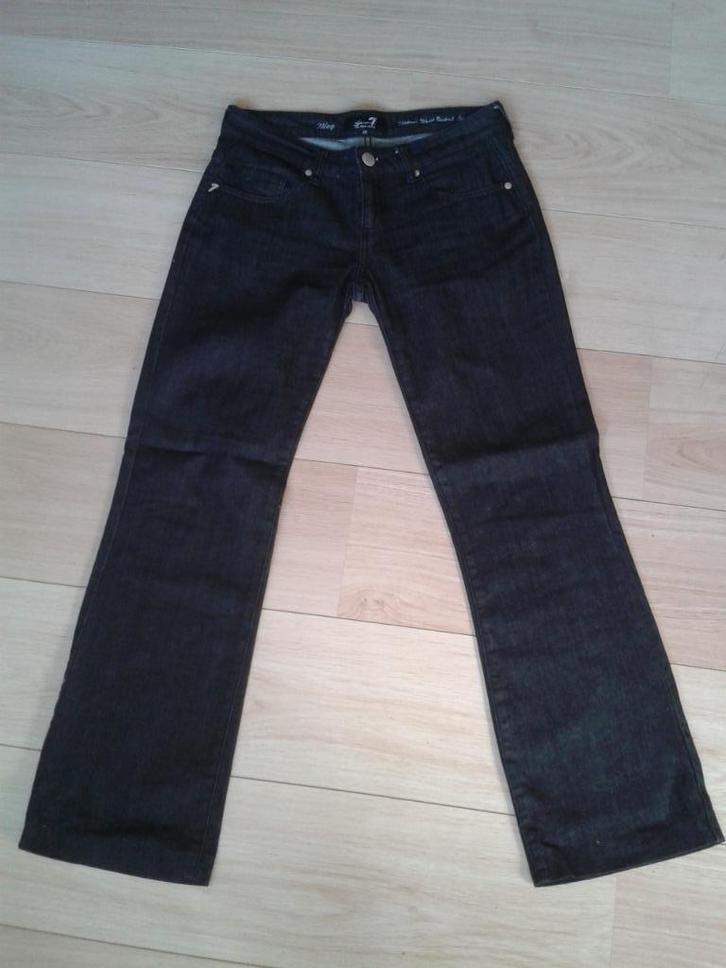 Jeans Seven Los Angeles - bootcut - Meg - zwart - 28 (36), Kleding | Dames, Spijkerbroeken en Jeans, Zo goed als nieuw, W28 - W29 (confectie 36)