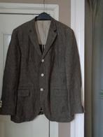 HACKET LONDON linnen colbert :mt 48/50, Bruin, Maat 48/50 (M), Hacket London, Ophalen of Verzenden