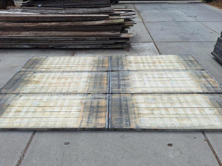 Lariks  steenschotten  65x175cm  vlonder  terras  vloer, Tuin en Terras, Terrasdelen en Vlonders, Gebruikt, Hout, Ophalen of Verzenden