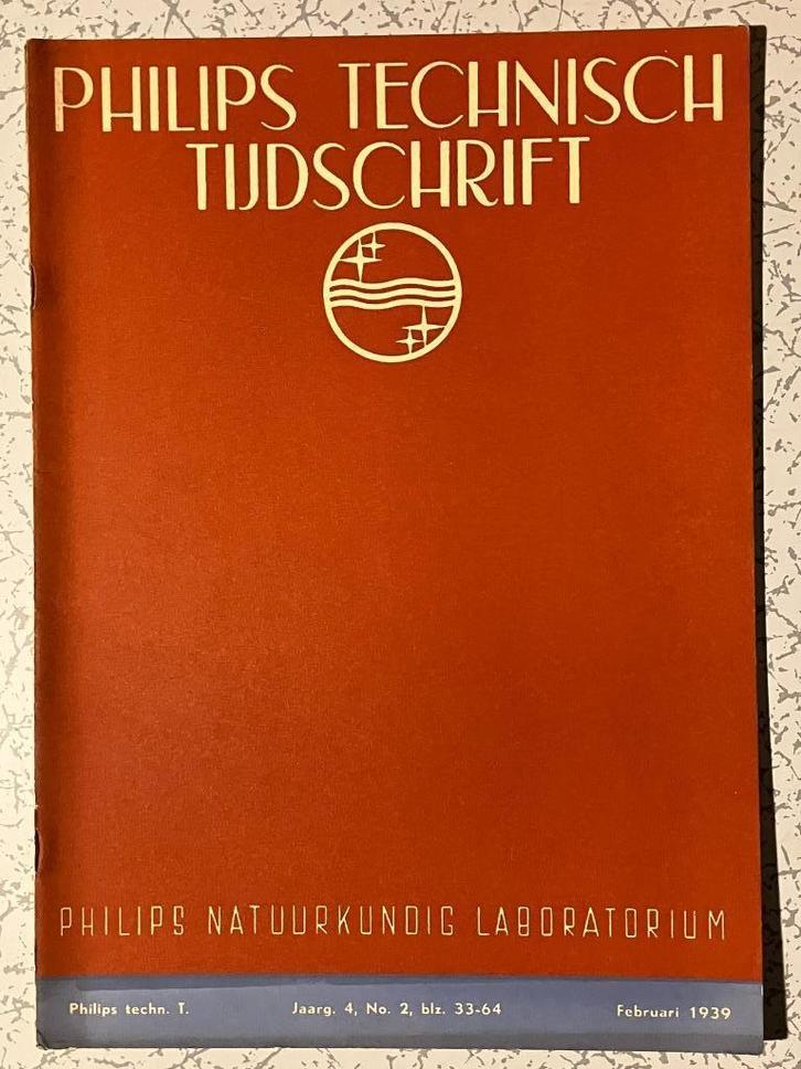 9 EXEMPLAREN PHILIPS TECHNISCH TIJDSCHRIFT 1939.    Philips, Boeken, Techniek, Zo goed als nieuw, Overige onderwerpen, Ophalen of Verzenden