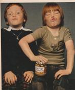 Retro reclame 1978 Calvé pindakaas twee jongetjes stoer, Verzamelen, Retro, Verzenden, Overige typen