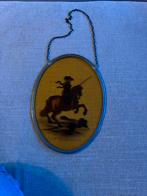 Vintage Wanddecoratie met Paard en Ruiter, Antiek en Kunst, Ophalen of Verzenden