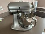 Kitchenaid Artisan Keukenmixer 4.8 l. Contour Zilver, 4 liter of meer, Ophalen of Verzenden, Gebruikt, 3 snelheden of meer