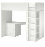 Ikea Stuva Hoogslaper met Bureau - Wit, Ophalen, Gebruikt, Hoogslaper