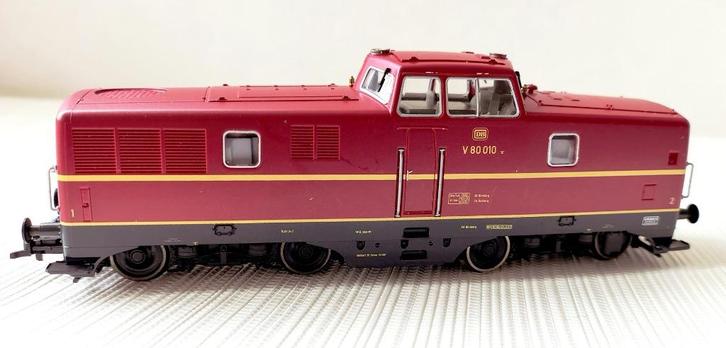 Roco 63380 - DB V80.010 tijdperk III, Hobby en Vrije tijd, Modeltreinen | H0, Zo goed als nieuw, Locomotief, Gelijkstroom, Roco