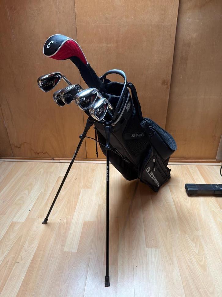 Skymax S1 halve golfset graphite + standbag, Sport en Fitness, Golf, Zo goed als nieuw, Set, Overige merken, Ophalen